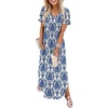 Floral Blue Boho