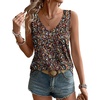 image:imageWIHOLL Womens Tank Tops Loose Casual Summer Tops Eyelet V Neck Basic Sleeveless Shirts Trendy 2026Multicolor