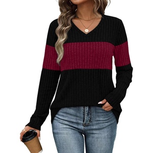 image:imageWIHOLL Womens Sweaters Trendy Tops Long Sleeve Shirts Fall Outfits FashionMaroon
