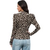 image:imageWIHOLL Long Sleeve Shirt for Women Puff Sleeve Knit Tops Casual 2026Leopard Prin