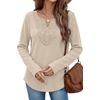 image:imageWIHOLL Long Sleeve Shirts for Women Boho Tops 2026 Fall Fashion ClothesApricot