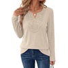 image:imageWIHOLL Long Sleeve Shirts for Women Boho Tops 2026 Fall Fashion ClothesApricot