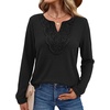 image:imageWIHOLL Long Sleeve Shirts for Women Boho Tops 2026 Fall Fashion ClothesBlack
