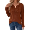 image:imageWIHOLL Long Sleeve Shirts for Women Boho Tops 2026 Fall Fashion ClothesCaramel
