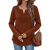 image:imageWIHOLL Long Sleeve Shirts for Women Boho Tops 2026 Fall Fashion ClothesCaramel