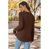 image:imageWIHOLL Long Sleeve Shirts for Women Boho Tops 2026 Fall Fashion ClothesCoffee