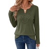 image:imageWIHOLL Long Sleeve Shirts for Women Boho Tops 2026 Fall Fashion ClothesGreen