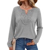 image:imageWIHOLL Long Sleeve Shirts for Women Boho Tops 2026 Fall Fashion ClothesLight Gray