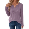image:imageWIHOLL Long Sleeve Shirts for Women Boho Tops 2026 Fall Fashion ClothesPurple