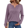 image:imageWIHOLL Long Sleeve Shirts for Women Boho Tops 2026 Fall Fashion ClothesPurple