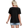 image:imageWIHOLL Womens Summer Tops Trendy 2 in 1 Blouses Short Sleeve Shirts Casual T Shirts Beach Vacation ClothesCarbon Black