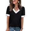 image:imageWIHOLL Womens Tops Boho Summer Outfits 2026 Short Sleeve Shirts with Bottons Beach Vacation Clothes Casual S3XL01black