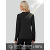 image:imageWIHOLL Workout Tops for Women Long Sleeve Sun Shirt UPF 50 UV Protection Running Hiking Clothes Quick Dry Athletic TopsBlack