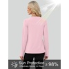 image:imageWIHOLL Workout Tops for Women Long Sleeve Sun Shirt UPF 50 UV Protection Running Hiking Clothes Quick Dry Athletic TopsPink