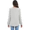image:imageWIHOLL Womens Tops Lace Long Sleeve Tops for Women Boho V Neck Blouses02  Black Polka Dot
