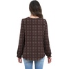 image:imageWIHOLL Womens Tops Lace Long Sleeve Tops for Women Boho V Neck Blouses02  Paisley Print