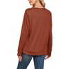 image:imageWIHOLL  Crewneck Sweatshirt  for Women Long Sleeve Shirts Fall OutfitsCaramel