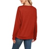 image:imageWIHOLL  Crewneck Sweatshirt  for Women Long Sleeve Shirts Fall OutfitsRed