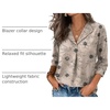 image:imageWIHOLL 34 Length Sleeve Womens Tops Dressy Casual Blouses Summer Spring Trendy Business Outfits Fashion ClothingBeige Floral