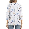 image:imageWIHOLL 34 Length Sleeve Womens Tops Dressy Casual Blouses Summer Spring Trendy Business Outfits Fashion ClothingBotanical Sketch