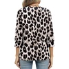 image:imageWIHOLL 34 Length Sleeve Womens Tops Dressy Casual Blouses Summer Spring Trendy Business Outfits Fashion ClothingBrown Leopard Print