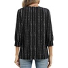 image:imageWIHOLL 34 Length Sleeve Womens Tops Dressy Casual Blouses Summer Spring Trendy Business Outfits Fashion ClothingStripe