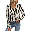image:imageWIHOLL Blouses for Women Dressy Casual Long Sleeve Shirts Fall FashionApricot Abstract