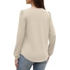 image:imageWIHOLL Blouses for Women Dressy Casual Long Sleeve Shirts Fall FashionBeige