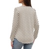 image:imageWIHOLL Blouses for Women Dressy Casual Long Sleeve Shirts Fall FashionBeige Polka Dot