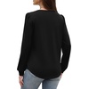 image:imageWIHOLL Blouses for Women Dressy Casual Long Sleeve Shirts Fall FashionBlack