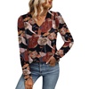 image:imageWIHOLL Blouses for Women Dressy Casual Long Sleeve Shirts Fall FashionBlack Floral