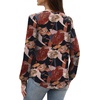 image:imageWIHOLL Blouses for Women Dressy Casual Long Sleeve Shirts Fall FashionBlack Floral