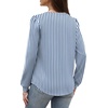 image:imageWIHOLL Blouses for Women Dressy Casual Long Sleeve Shirts Fall FashionBlue Striped