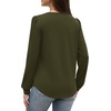 image:imageWIHOLL Blouses for Women Dressy Casual Long Sleeve Shirts Fall FashionGreen