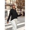 image:imageWIHOLL Fall Outfits for Women 2026 Hollow Out Knit Sweater Fashion ClothingBlack