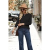 image:imageWIHOLL Fall Outfits for Women 2026 Hollow Out Knit Sweater Fashion ClothingBlack