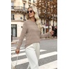 image:imageWIHOLL Fall Outfits for Women 2026 Hollow Out Knit Sweater Fashion ClothingBrown