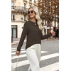 image:imageWIHOLL Fall Outfits for Women 2026 Hollow Out Knit Sweater Fashion ClothingChocolate Brown