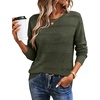 image:imageWIHOLL Fall Outfits for Women 2026 Hollow Out Knit Sweater Fashion ClothingForest Green