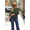 image:imageWIHOLL Fall Outfits for Women 2026 Hollow Out Knit Sweater Fashion ClothingForest Green