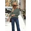 image:imageWIHOLL Fall Outfits for Women 2026 Hollow Out Knit Sweater Fashion ClothingGreen