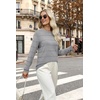 image:imageWIHOLL Fall Outfits for Women 2026 Hollow Out Knit Sweater Fashion ClothingGrey
