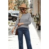 image:imageWIHOLL Fall Outfits for Women 2026 Hollow Out Knit Sweater Fashion ClothingGrey