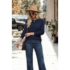 image:imageWIHOLL Fall Outfits for Women 2026 Hollow Out Knit Sweater Fashion ClothingNavy Blue