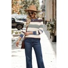 image:imageWIHOLL Fall Outfits for Women 2026 Hollow Out Knit Sweater Fashion ClothingNavy Blue Brown