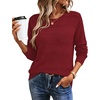 image:imageWIHOLL Fall Outfits for Women 2026 Hollow Out Knit Sweater Fashion ClothingRed