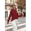 image:imageWIHOLL Fall Outfits for Women 2026 Hollow Out Knit Sweater Fashion ClothingRed
