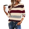 image:imageWIHOLL Fall Outfits for Women 2026 Hollow Out Knit Sweater Fashion ClothingRed Brown Apricot