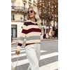 image:imageWIHOLL Fall Outfits for Women 2026 Hollow Out Knit Sweater Fashion ClothingRed Brown Apricot