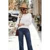 image:imageWIHOLL Fall Outfits for Women 2026 Hollow Out Knit Sweater Fashion ClothingWhite